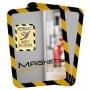 TARIFOLD FRAME MAGNETO SAFETY SIGN FRAME BACK A4 BLK/YLW PACK OF 2