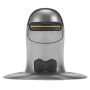 PENGUIN VERTICAL MOUSE GREY