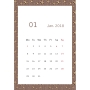 AJASTO CLIP DESK CALENDAR 166X263MM