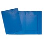 LYRECO PRESSBOARD BLUE A3 3-FLAP FILES WITH ELASTIC - PACK OF 5