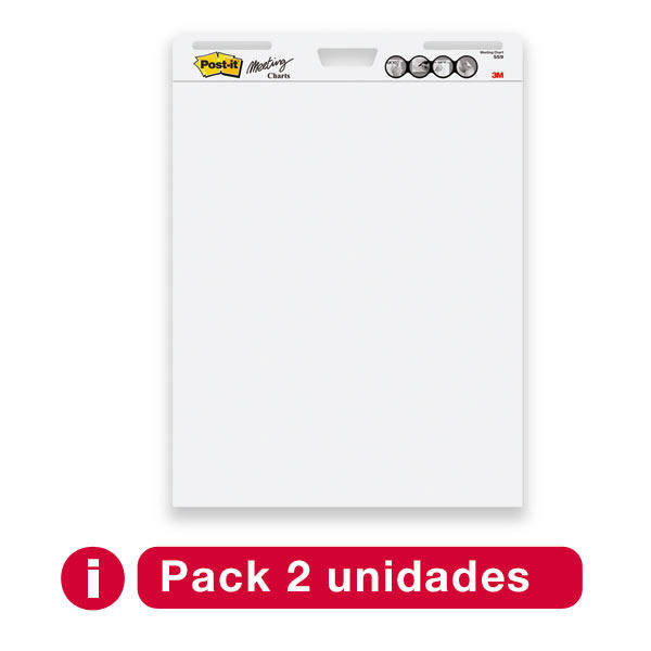 Post-It Meeting Charts 775X635mm 30 Sheets - Pack 2