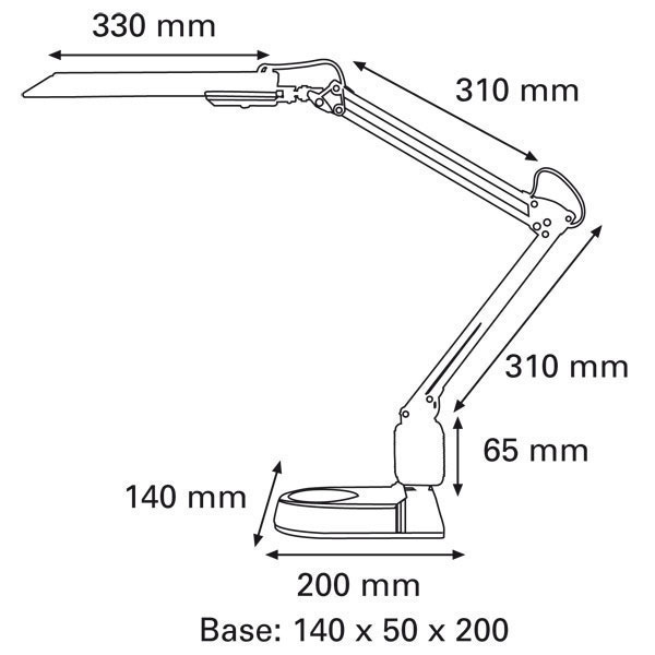 ARCHIVO2000 5090 ORZAN DESK LAMP BLK