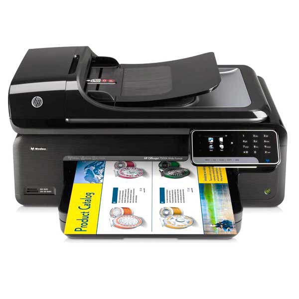 Fax Multifunções Tinta Colorida A3 HP OfficeJet 7500A com função dúplex