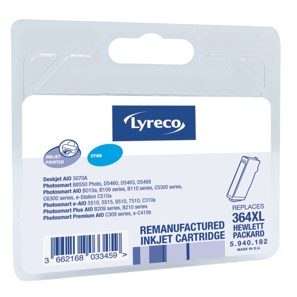 Lyreco HP 364XL CB323 High Yield Compatible Inkjet Cartridge Cyan